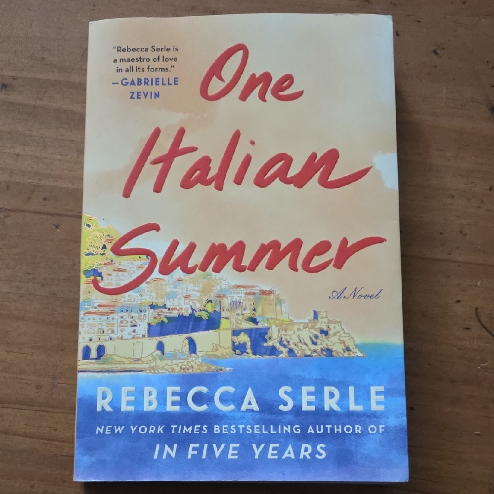 One Italian Summer by Rebecca Serle - Soft Yellow & Blue Paperback